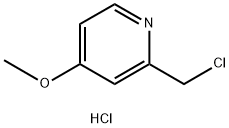 2-(クロロメチル)-4-メトキシピリジン塩酸塩 化学構造式