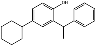 4-cyclohexyl-2-(1-phenylethyl)phenol Struktur