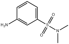 3-アミノ-N,N-ジメチルベンゼンスルホンアミド 化学構造式