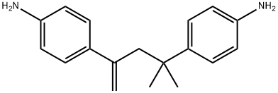 2,4-Bis(p-aminophenyl)-4-methyl-1-pentene 结构式