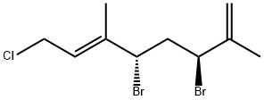 (3S,5S,E)-3,5-Dibromo-8-chloro-2,6-dimethyl-1,6-octadiene Struktur