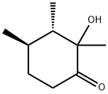 Cyclohexanone, 2-hydroxy-2,3,4-trimethyl-, (3S,4R)- (9CI) Struktur