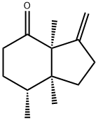 4H-Inden-4-one,octahydro-3a,7,7a-trimethyl-3-methylene-,(3aS,7R,7aS)-(9CI) Structure