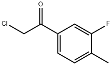 Ethanone, 2-chloro-1-(3-fluoro-4-methylphenyl)- (9CI) Structure