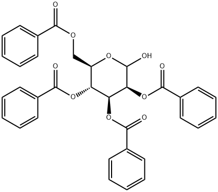 2,3,4,6-Tetra-O-benzoyl-D-mannopyranose Struktur