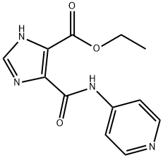 1H-Imidazole-4-carboxylicacid,5-[(4-pyridinylamino)carbonyl]-,ethylester 结构式