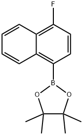 2-(1-FLUORONAPHTHALEN-4-YL)-4,4,5,5-TETRAMETHYL-1,3,2-DIOXABOROLANE Struktur