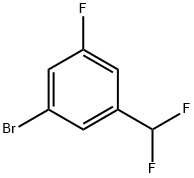 1-BROMO-3-DIFLUOROMETHYL-5-FLUOROBENZENE Struktur