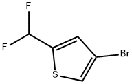 4-BROMO-2-(DIFLUOROMETHYL)-THIOPHENE 化学構造式