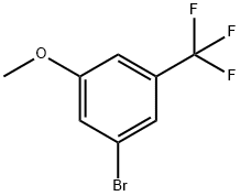 1-ブロモ-3-メトキシ-5-(トリフルオロメチル)ベンゼン 化学構造式