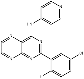 2-(5-クロロ-2-フルオロフェニル)-N-(4-ピリジニル)プテリジン-4-アミン