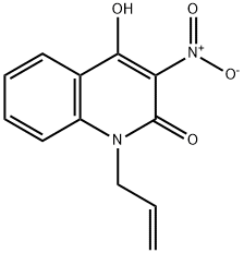1-allyl-4-hydroxy-3-nitro-1H-quinolin-2-one Struktur