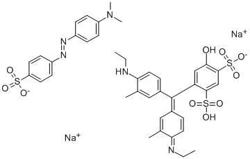 甲基橙-二甲苯蓝溶液 结构式