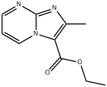 ETHYL 2-METHYL-IMIDAZO[1,2-A]PYRIMIDINE 3-CARBOXYLATE 化学構造式