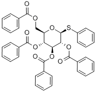 .beta.-D-Glucopyranoside, phenyl 1-thio-, tetrabenzoate Structure