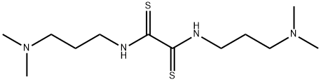 N,N'-ビス(3-ジメチルアミノプロピル)エタンビスチオアミド 化学構造式