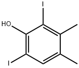 2,6-Diiodo-3,4-dimethylphenol Struktur