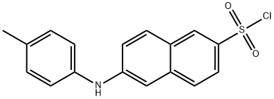 6-[(4-メチルフェニル)アミノ]-2-ナフタレンスルホン酸クロリド 化学構造式