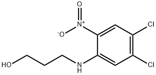 3-[(4,5-dichloro-2-nitrophenyl)amino]propan-1-ol 结构式