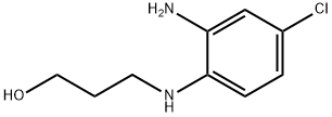 3-[(2-amino-4-chlorophenyl)amino]propan-1-ol Struktur