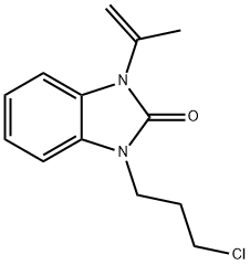 1-(3-chloropropyl)-1,3-dihydro-3-(1-methylvinyl)-2H-benzimidazol-2-one Structure