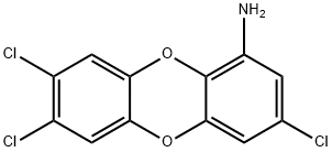 1-amino-3,7,8-trichlorodibenzo-4-dioxin Struktur