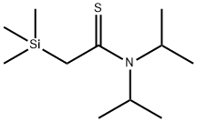 Ethanethioamide,  N,N-bis(1-methylethyl)-2-(trimethylsilyl)- Struktur