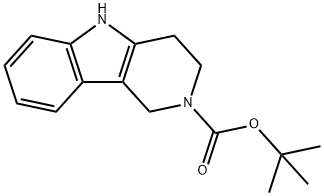 tert-Butyl 1,3,4,5-tetrahydro-2H-pyrido-[4,3-b]indole-2-carboxylate Structure