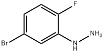 (5-BROMO-2-FLUORO-PHENYL)-HYDRAZINE 结构式