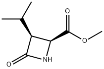 2-Azetidinecarboxylicacid,3-(1-methylethyl)-4-oxo-,methylester,(2S,3S)-(9CI) Struktur