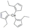 TRIS(ETHYLCYCLOPENTADIENYL)CERIUM Struktur