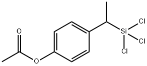 アセトキシフェネチルトリクロロシラン 化学構造式