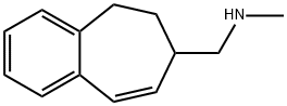 6,7-ジヒドロ-N-メチル-5H-ベンゾシクロヘプテン-7-メタンアミン 化学構造式