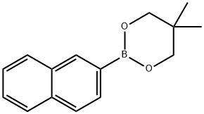 5,5-Dimethyl-2-(naphthalen-2-yl)-1,3,2-dioxaborinane Struktur