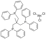 TRICHLORO[1,1,1-TRIS(DIPHENYLPHOSPHINOMETHYL)ETHANE]RHODIUM(III) 化学構造式