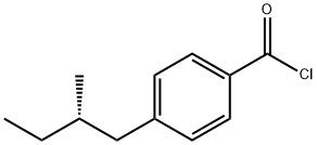 (+)-p-(2-Methylbutyl)benzoyl chloride, 98% Struktur