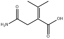 2-Butenoic  acid,  2-(2-amino-2-oxoethyl)-3-methyl- Struktur