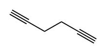 ヘキサン-1,5-ジイン 化学構造式