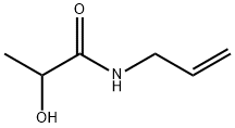N-アリル-2-ヒドロキシプロピオンアミド 化学構造式