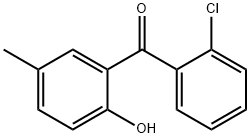 2'-氯-2-羟基-5-甲基二苯甲酮 结构式