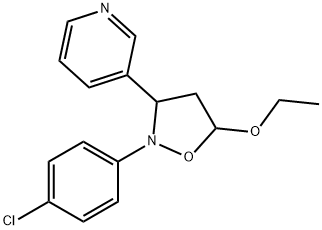 3-[2-(4-Chlorophenyl)-5-ethoxyisoxazolidin-3-yl]pyridine Struktur