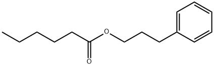 己酸 3-苯基丙酯, 6281-40-9, 结构式