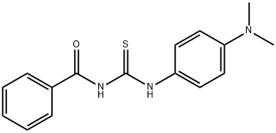 1-Benzoyl-3-[p-(dimethylamino)phenyl]thiourea Structure