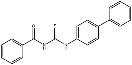 1-Benzoyl-3-(1,1'-biphenyl-4-yl)thiourea Structure