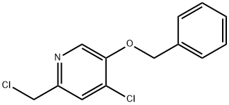5-(Benzyloxy)-4-chloro-2-(chloromethyl)pyridine Structure