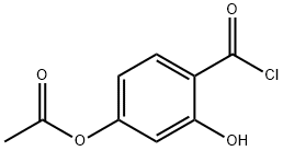 Benzoyl chloride, 4-(acetyloxy)-2-hydroxy- (9CI) Struktur