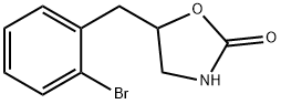 5-[(2-bromophenyl)methyl]oxazolidin-2-one Struktur