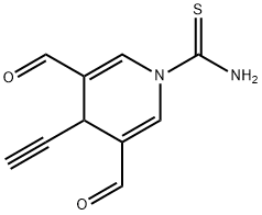 1(4H)-Pyridinecarbothioamide, 4-ethynyl-3,5-diformyl-|