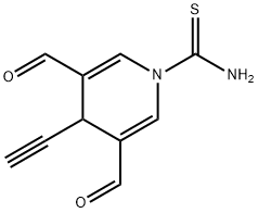 1(4H)-Pyridinecarbothioamide,  4-ethynyl-3,5-diformyl- 结构式