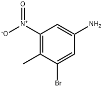 5-AMINO1-BROMO-2-METHYL-3-NITROBENZENE 化学構造式